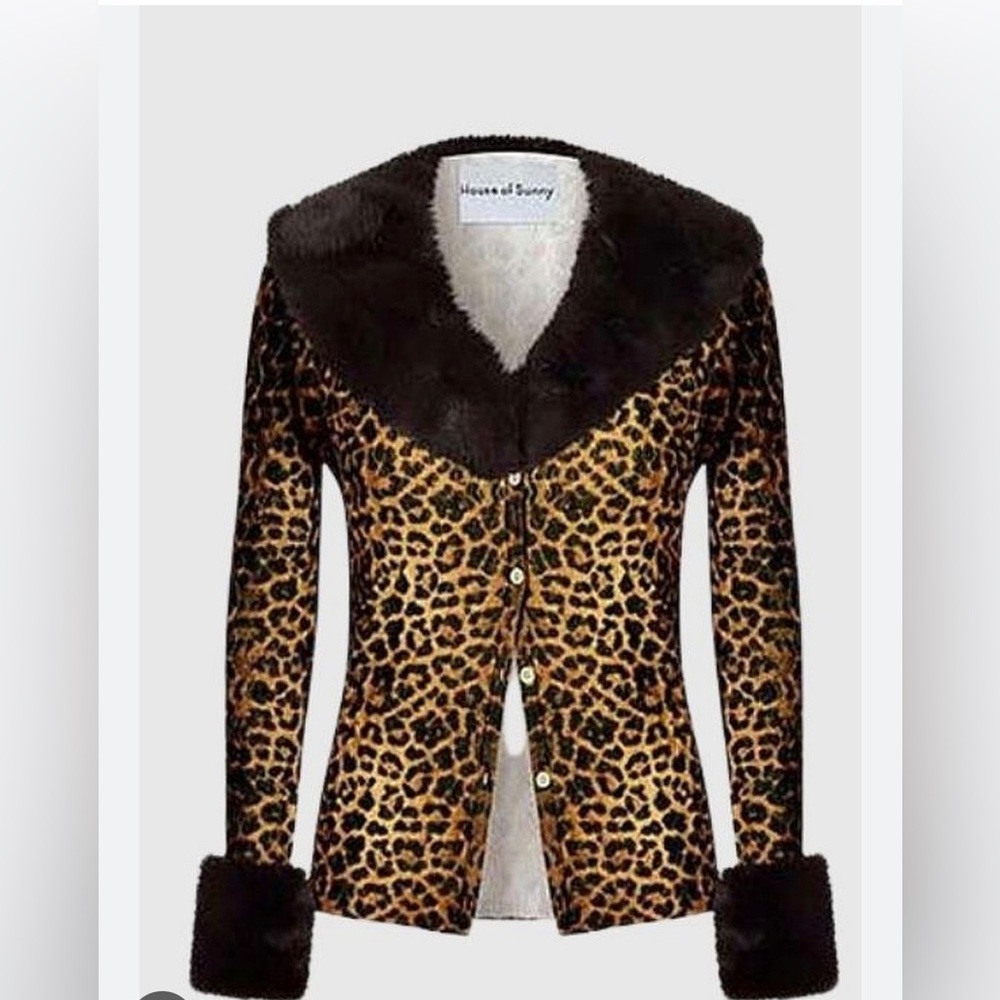 House of sunny cheetah cardigan
